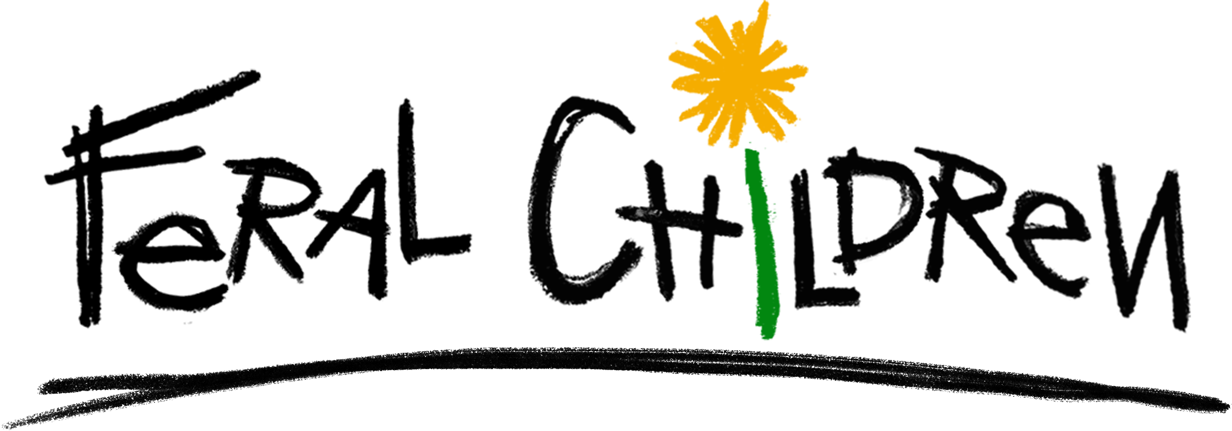Feral Children Logo with Dandelion