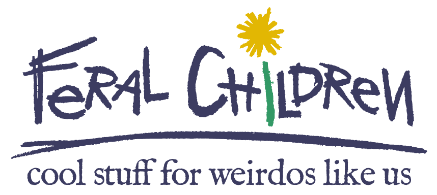 Feral Children Logo with Dandelion - cool stuff for weirdos like us